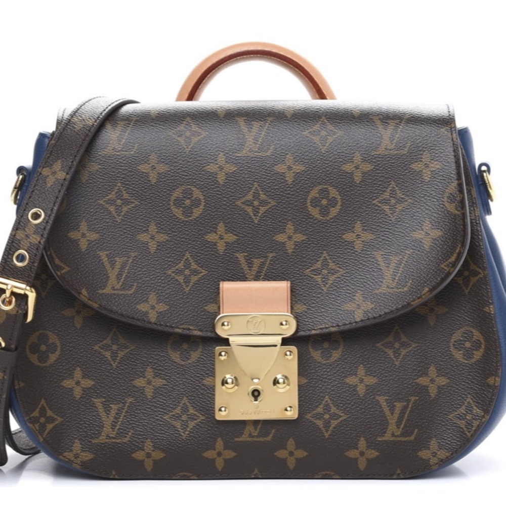 Louis Vuitton Monogram Eden Celeste MM Shoulder Bag (Blue Leather)